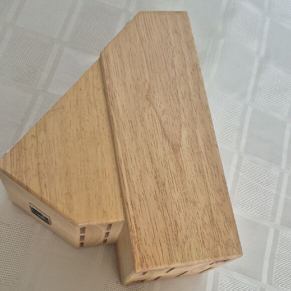 Henckels Wooden Knife Block 13 Slots by Natural Brown - Picture 7 of 16